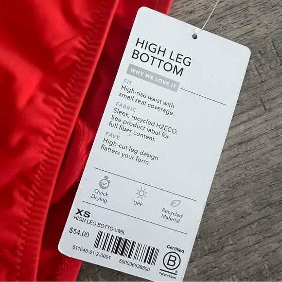 Athleta Two Piece High Rise Bathing Suit New - Picture 3 of 8